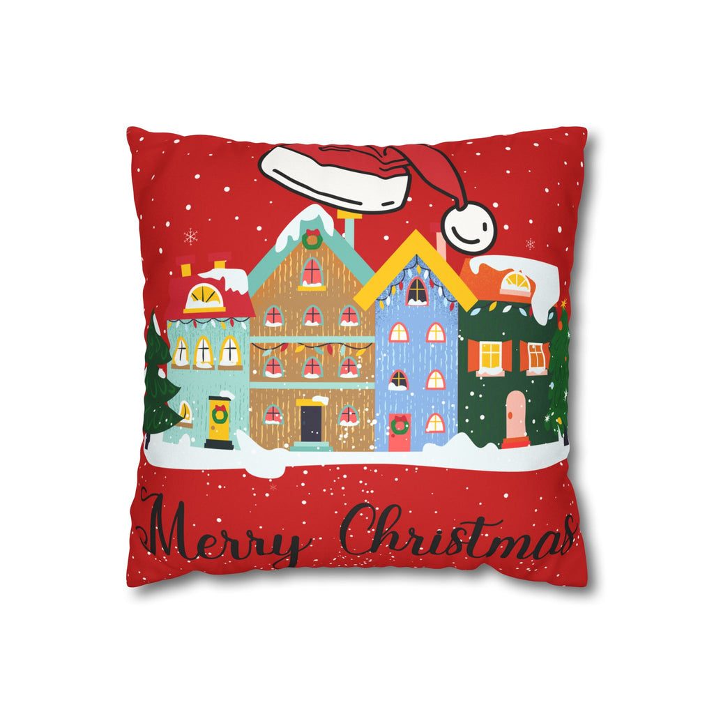 santa and friends pillow cover
