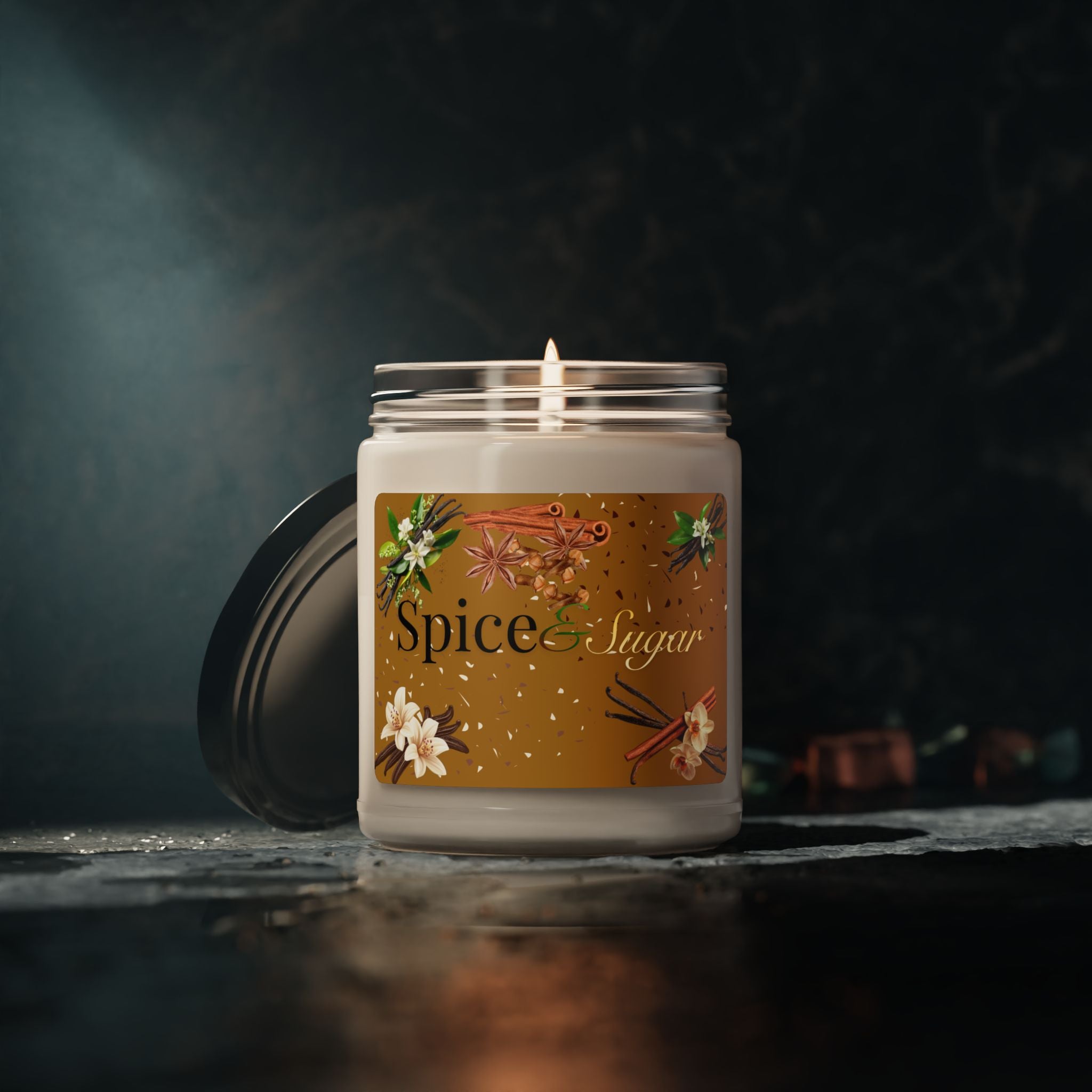 Spice & Sugar  — Vanilla Cinnamon Jar Candle