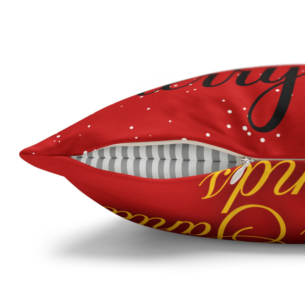 santa and friends pillow cover